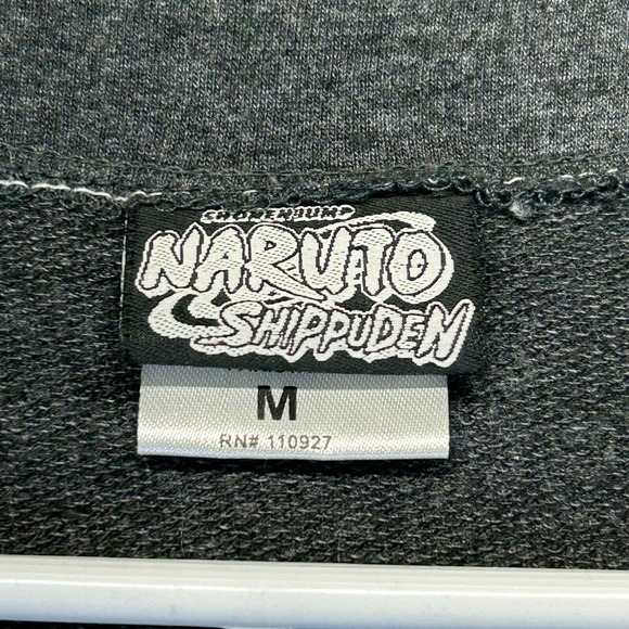 Naruto Team 7 Baseball Jersey Men's Medium Gray Button Up Ripple Junction 2007 - Picture 5 of 10